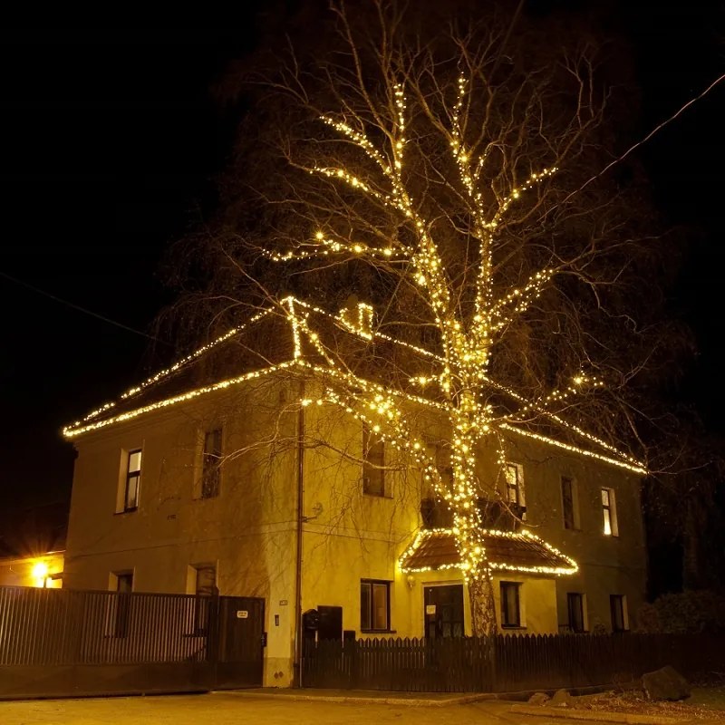 DECOLED Svetelná reťaz LED 20 m, teplá biela, 120 diód, IP67
