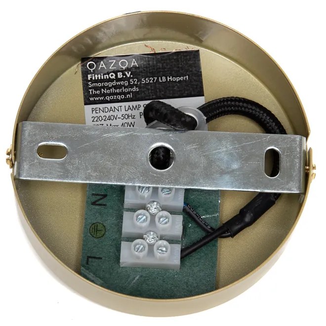 Priemyselné závesné svietidlo zlaté - Framework Basic