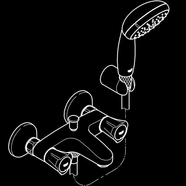 GROHE 2546010A - Vaňová batéria COSTA L DN 15 lesklý chróm