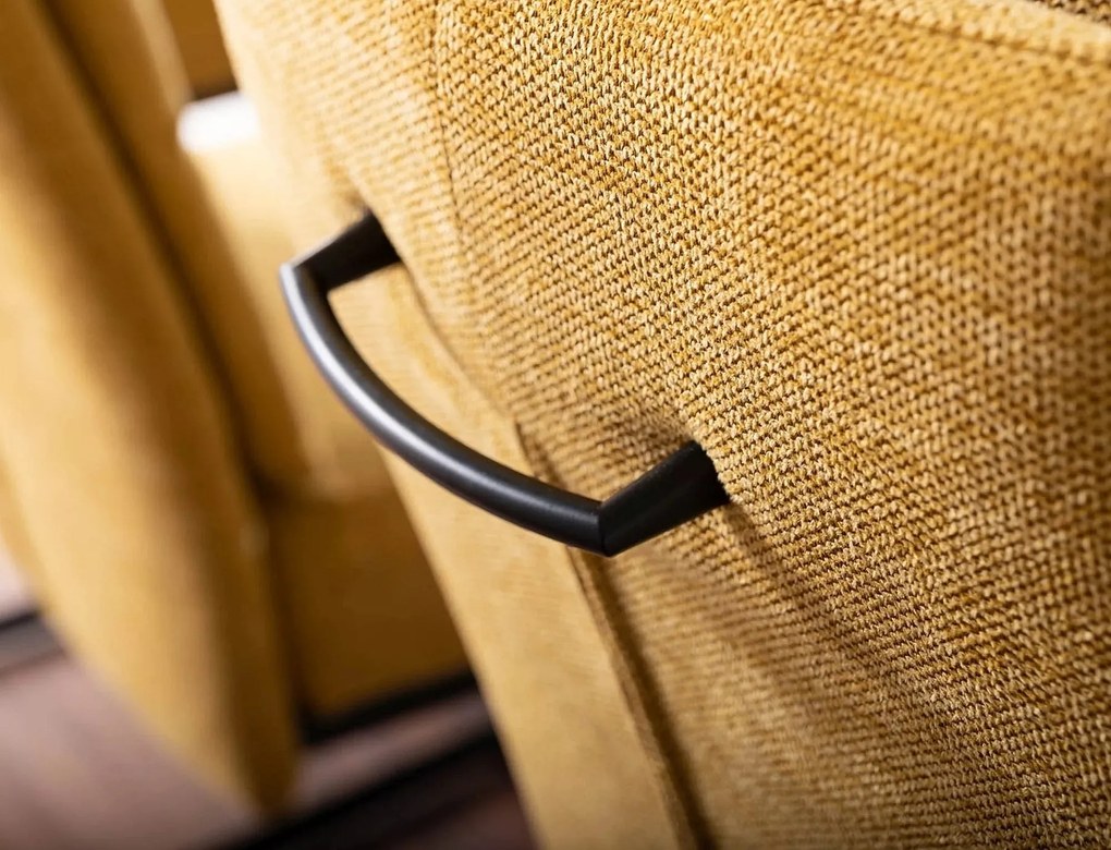 Čalouněná jídelní židle BERRY BREGO žlutá