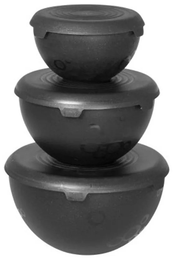 Komplet Misiek S Poklopom Čierny