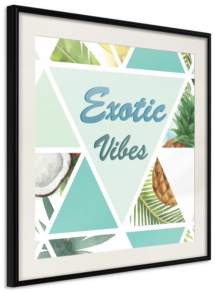 Artgeist Plagát - Exotic Vibes (Square) [Poster] Veľkosť: 50x50, Verzia: Čierny rám