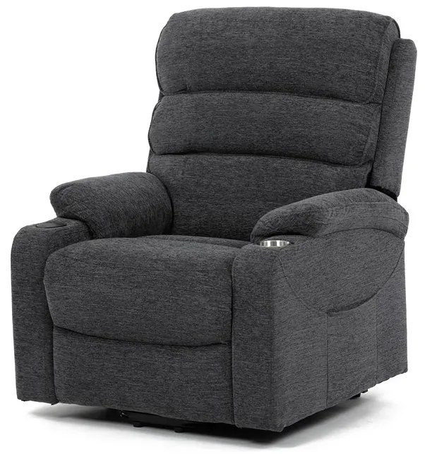 Autronic BONTEC Polohovacie kreslo, elektrické káblové ovládanie, šedá, látka, TV-S8348 GREY2 Farba: Béžová