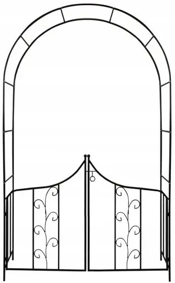 Záhradná pergola s bránou