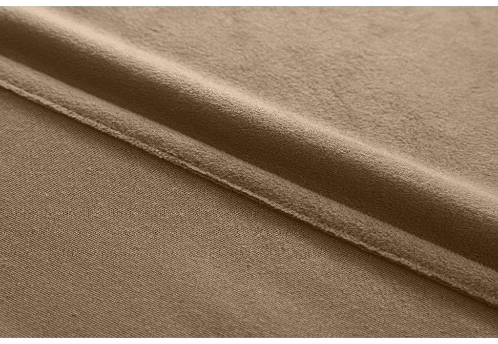 Béžový zatemňovací záves VELVET 140x270 cm Zavesenie: Riasiaca páska
