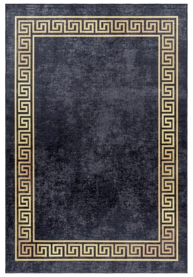Antracitový prateľný behúň 80x250 cm Fiesta – Ayyildiz Carpets