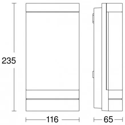 Steinel 068714 - LED Vonkajšie svietidlo L 271 C LED/6,6W/230V IP44