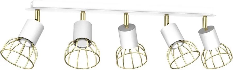 Bodové svietidlo DANTE 5xGU10/25W/230V biela/zlatá