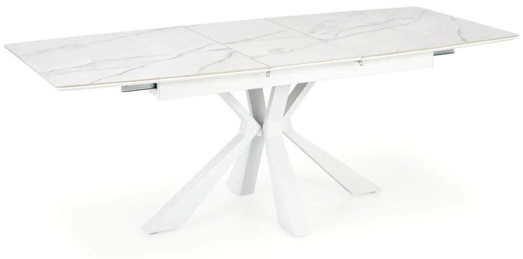 Jedálenský rozkladací stôl Vivaldi 160/200 cm biely
