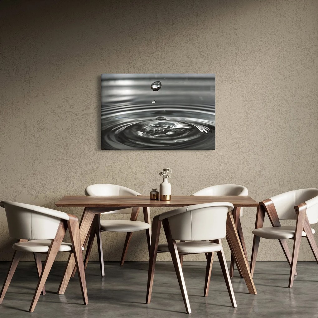 Obraz kvapky vody (90x60 cm)