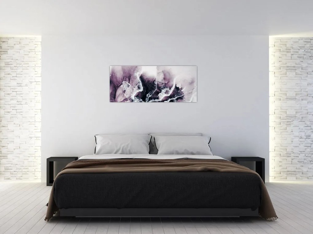 Obraz - Fialový mramor N⁰2 (120x50 cm)