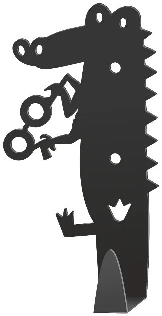 Detský vešiak na stenu KROKODÍL