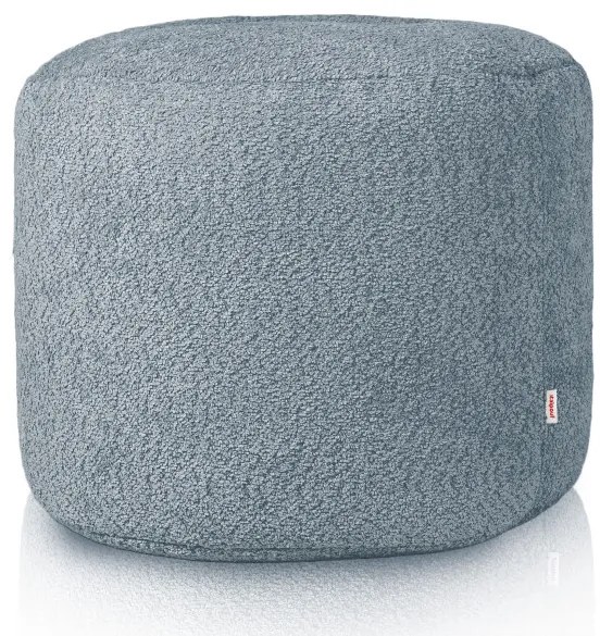 Taburetka Cilindro modrá bouclé