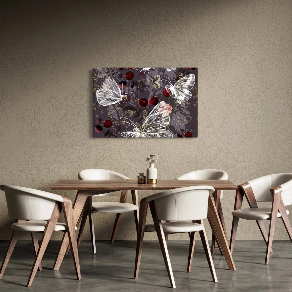 Obraz motýľov (90x60 cm)