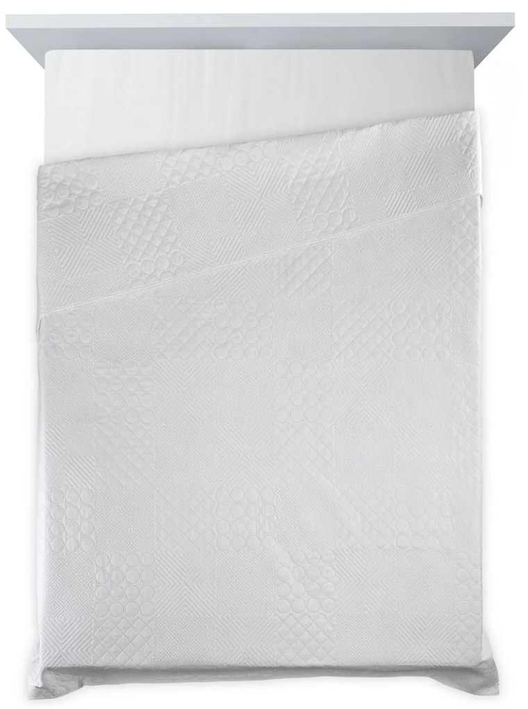 Prehoz na posteľ D91 BONI 5 220X240 cm, biela