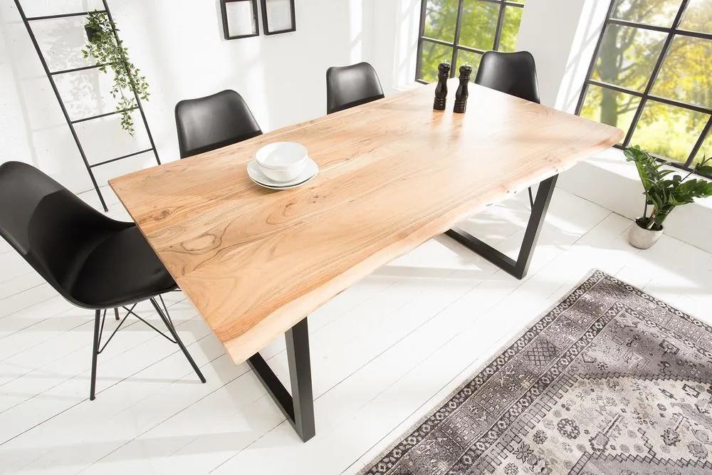 Luxusný jedálenský stôl z masívu Massive 180cm Black - Posledný kus - Skladom na SK - RP