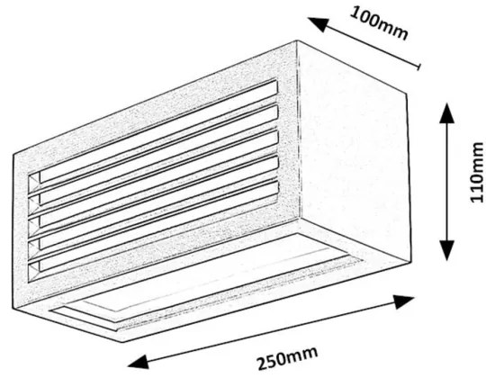 Rabalux 77100 - LED Vonkajšie nástenné svietidlo LUBLIN LED/10W/230V IP54 čierna