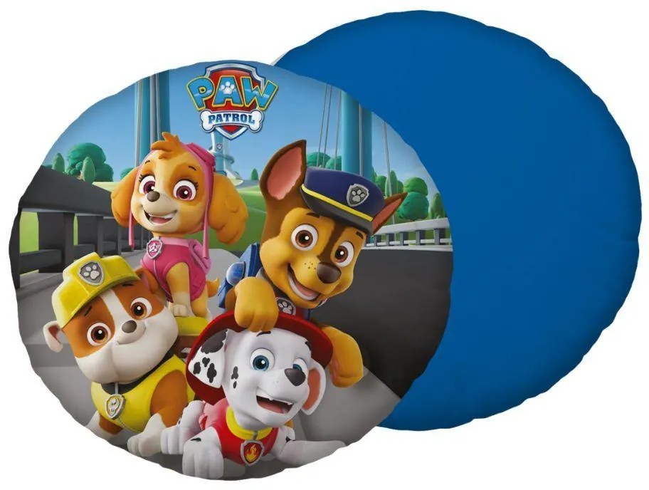 JERRY FABRICS -  JERRY FABRICS Tvarovaný mikroplyšový vankúšik Paw Patrol PP161 Polyester,