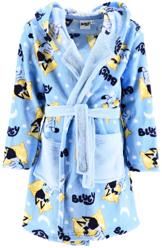 Detský fleece župan s kapucňou Bluey, EU 110