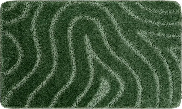 Kúpeľňový koberček SUPREME WAVES vlny, zelený