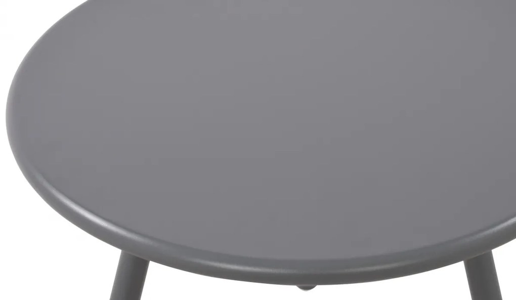 Konferenčný stolík Berea - v40 x Ø50 cm - Tmavo sivá