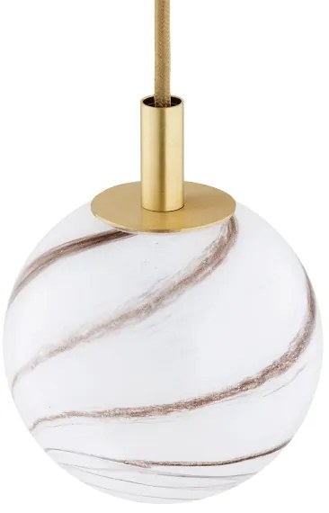 Argon 8450 - Luster na lanku ALMIROS 1xE14/7W/230V pr. 12 cm alabaster zlatá