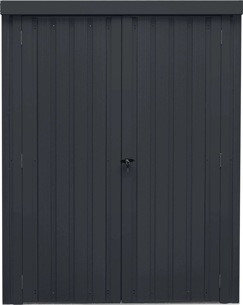 Záhradný domček BestBerg ZS-25A / 1,1 m² / 81 × 140 × 180 cm / antracitová
