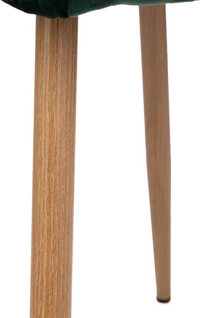 Jedálenská stolička MONTANA zamatová, tmavozelená