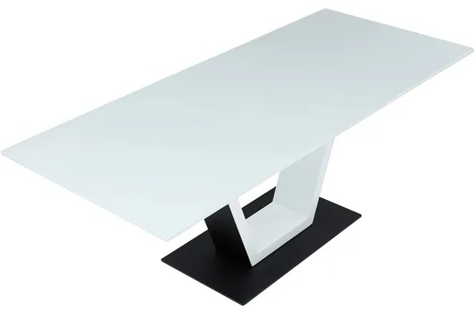 Autronic BONTEC Jedálenský stôl rozkladací 160x90cm, mdf, biela, HT-D1931 WT Farba: Biela