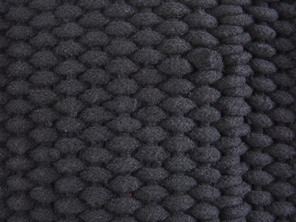 Bavlnený košík čierny MANNAR Beliani