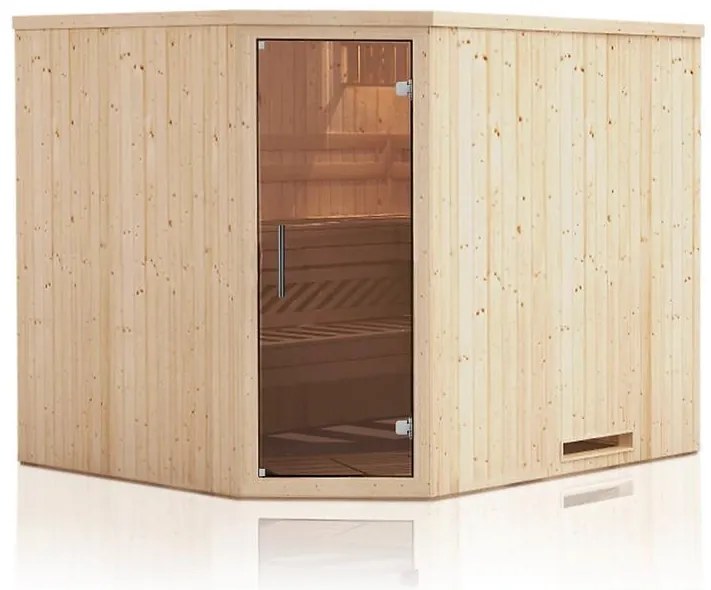 Sauna PERHE 2018E – rohová