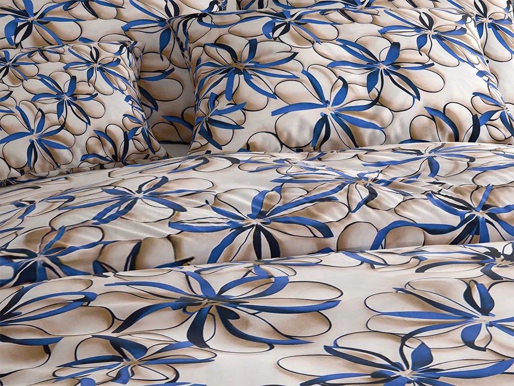 Obliečky z mikrovlákna FLORVINA béžové Rozmer obliečky: 2 ks 70 x 90 cm | 200 x 220 cm