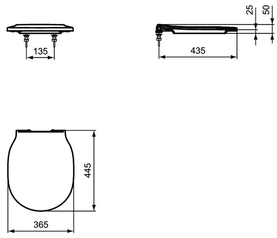 Ideal Standard Connect Air - WC sedátko, biela E036801