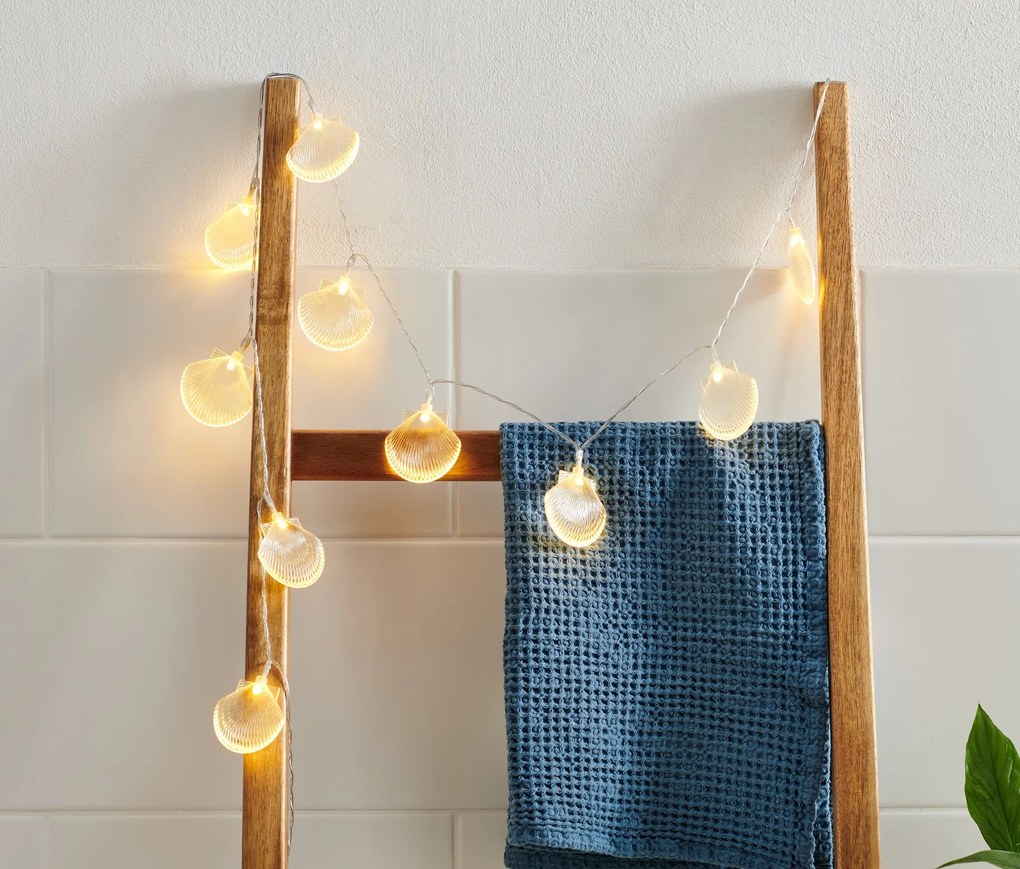 LED svetelná reťaz s mušľami
