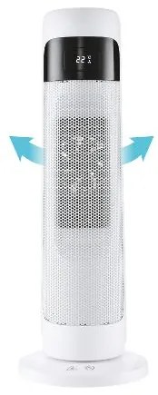 Silvercrest®  Keramický vežový teplovzdušný ventilátor Sthl 2000 C3 (biela)  (100380331)