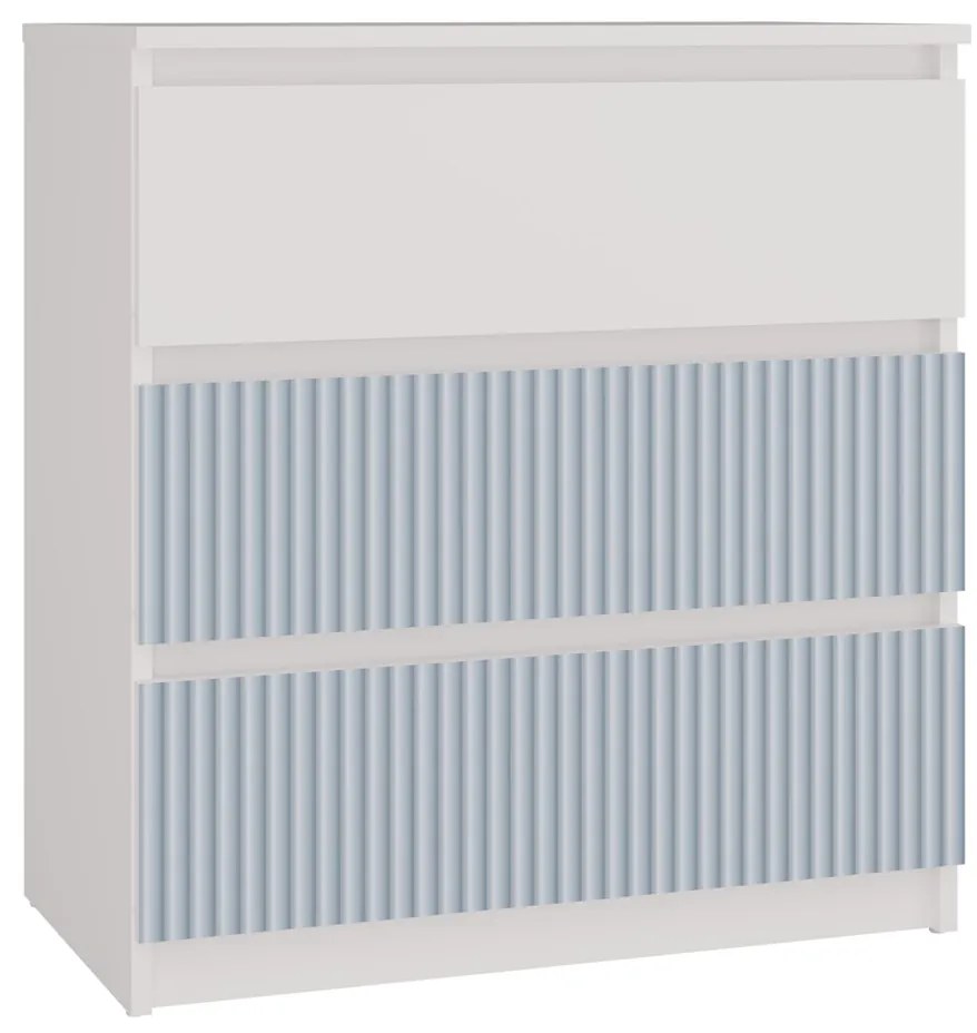 Detská komoda MALWA M3 ARTESO bielo-modrá