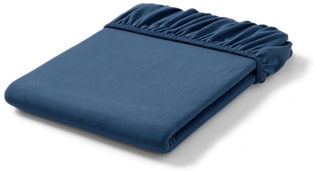 Napínacia plachta na vrchný matrac, nadmerná veľkosť, modrá