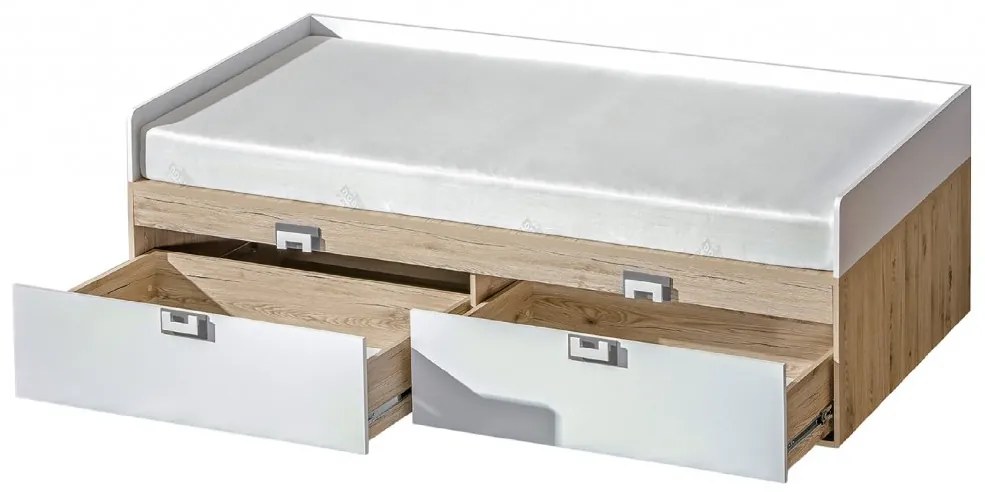 Posteľ LENOX 90 x 200 cm s úložným priestorom; 4 varianty Barva: Modrá