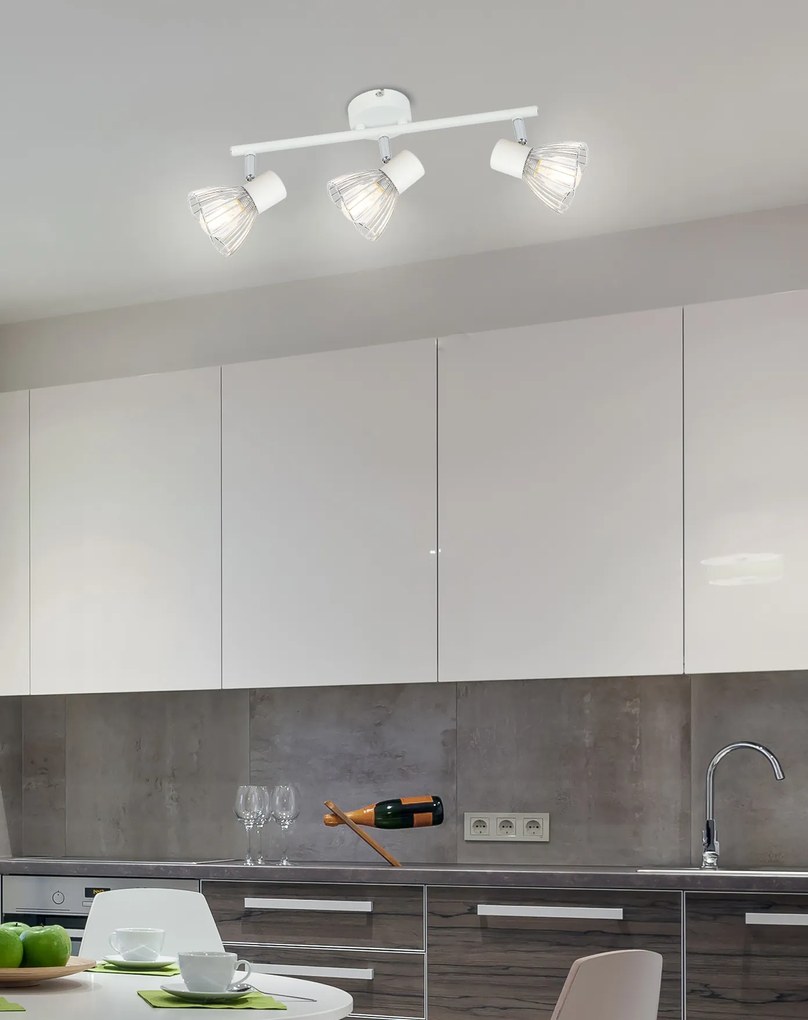 Candellux FLY Spot 3X40W E14 White / Chrome 93-61973