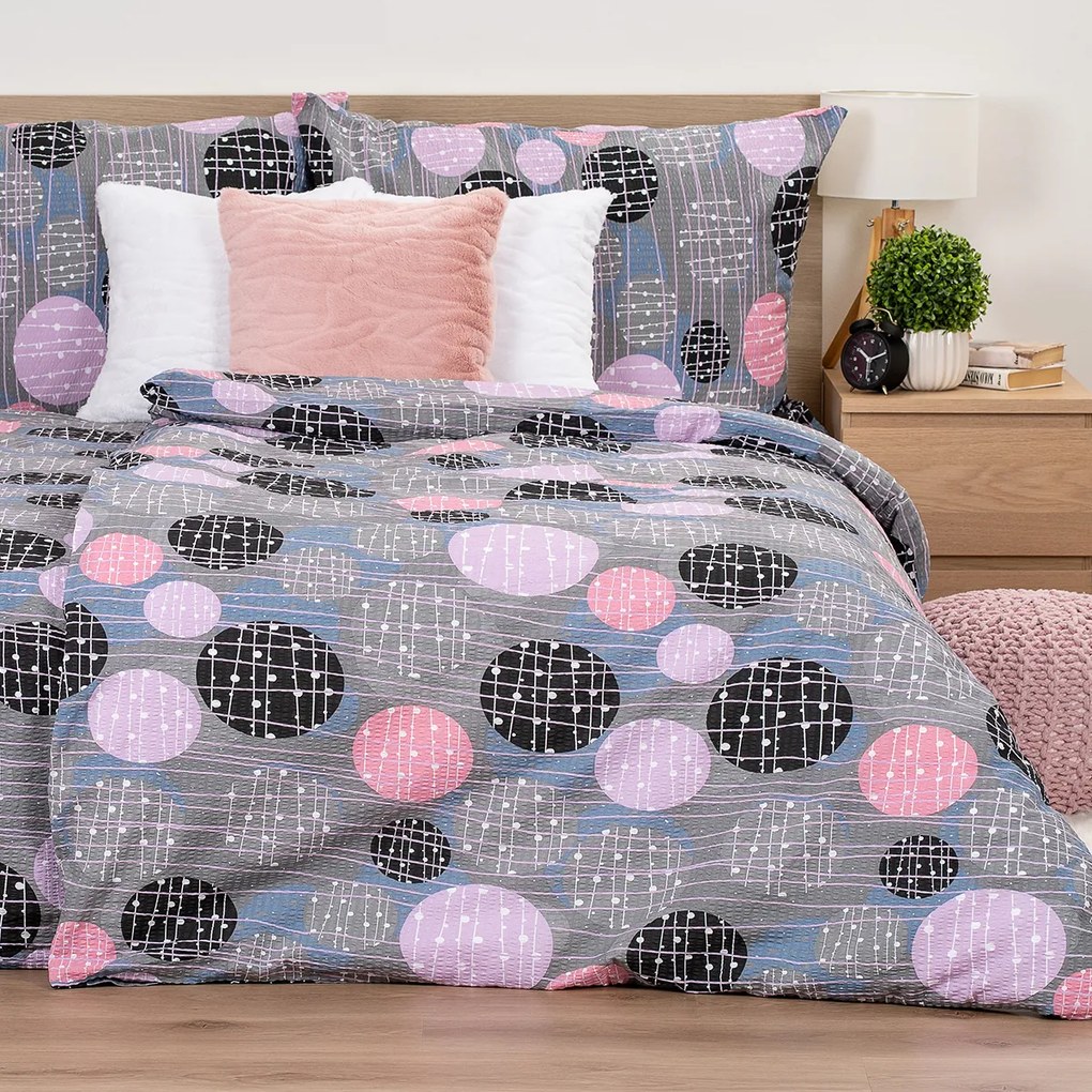 4Home Krepové obliečky Pink illusion, 140 x 200 cm, 70 x 90 cm, 140 x 200 cm, 70 x 90 cm