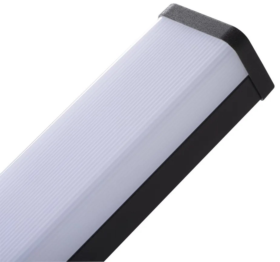 KANLUX Sapho, ASTEN LED nástenné svietidlo 8W, 400x42x110mm, čierna matná, 26683