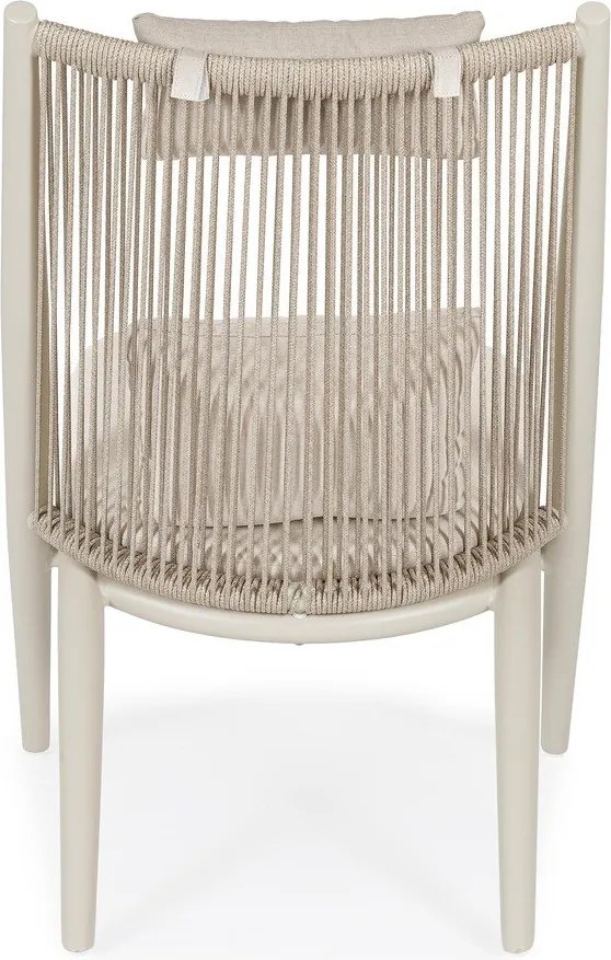 Béžové kovové záhradné kreslo Aloha – Bizzotto