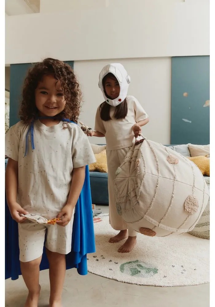 Krémovobiely detský sedací vak Solar System – Lorena Canals