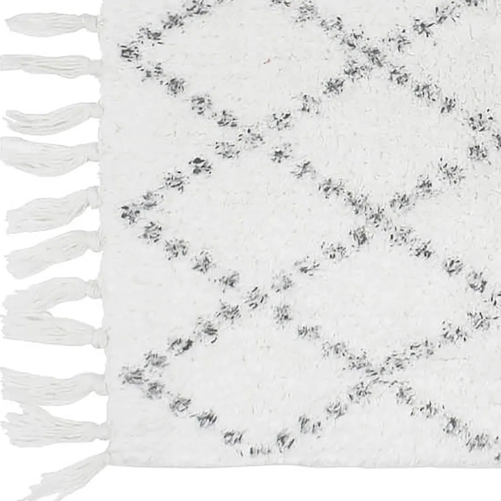 Biela kúpeľňová predložka 50x80 cm Latika – douceur d'intérieur