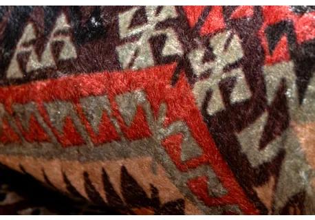 ANDRE 2305 umývací koberec orientálne patchwork protišmykový - bordó / hnedý Veľkosť: 120x170 cm