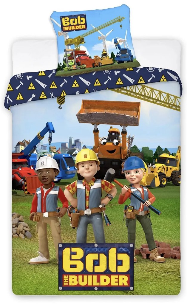 Obliecky Disney Bob Builder 140x200cm+90x70cm Faro Tiahome