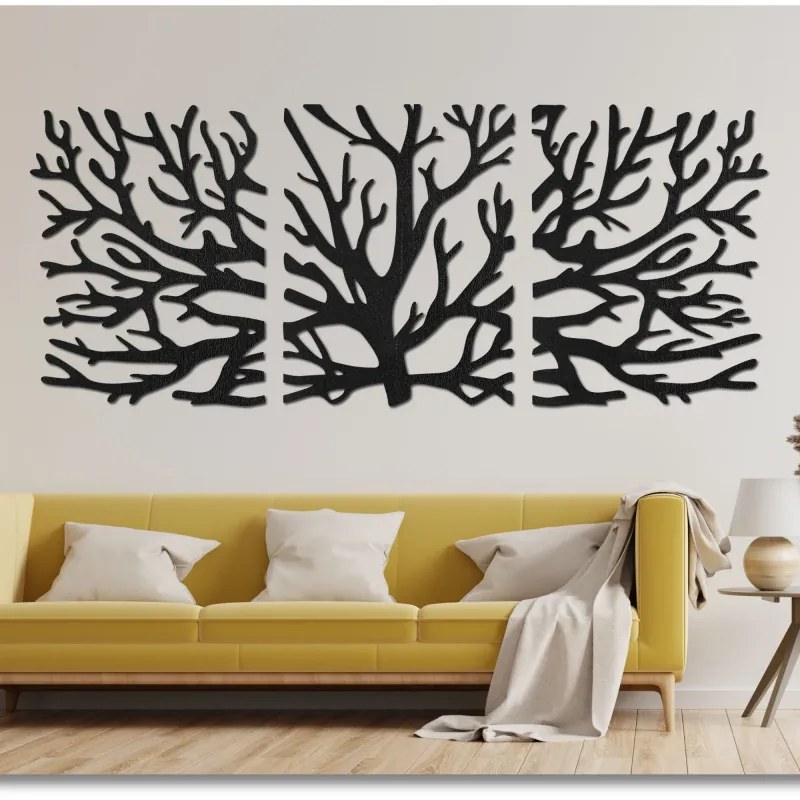 Trojdielny obraz na stenu konáre | SENTOP FB-HDF0502