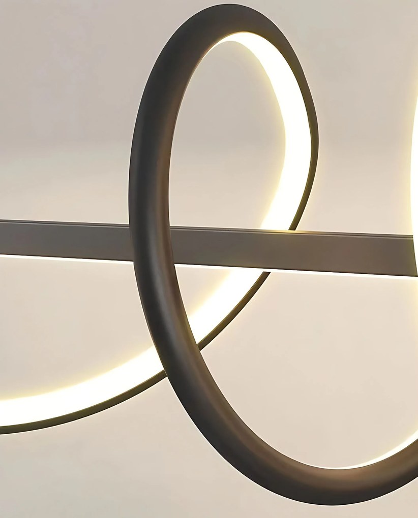 Toolight Toolight, LED stropné svietidlo 120cm, 50W, 3000K, LHJ023-CP, čierna matná, OSW-50011