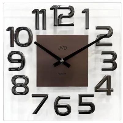 Nástenné sklenené hodiny JVD HT110.2, 32cm