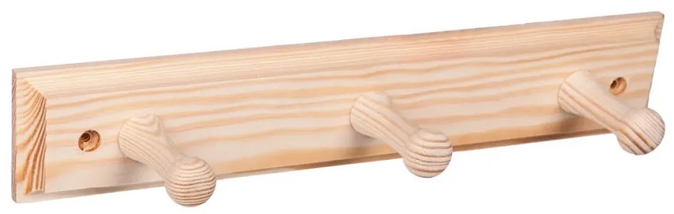 Drevobox Nástenný vešiak drevený 30cm